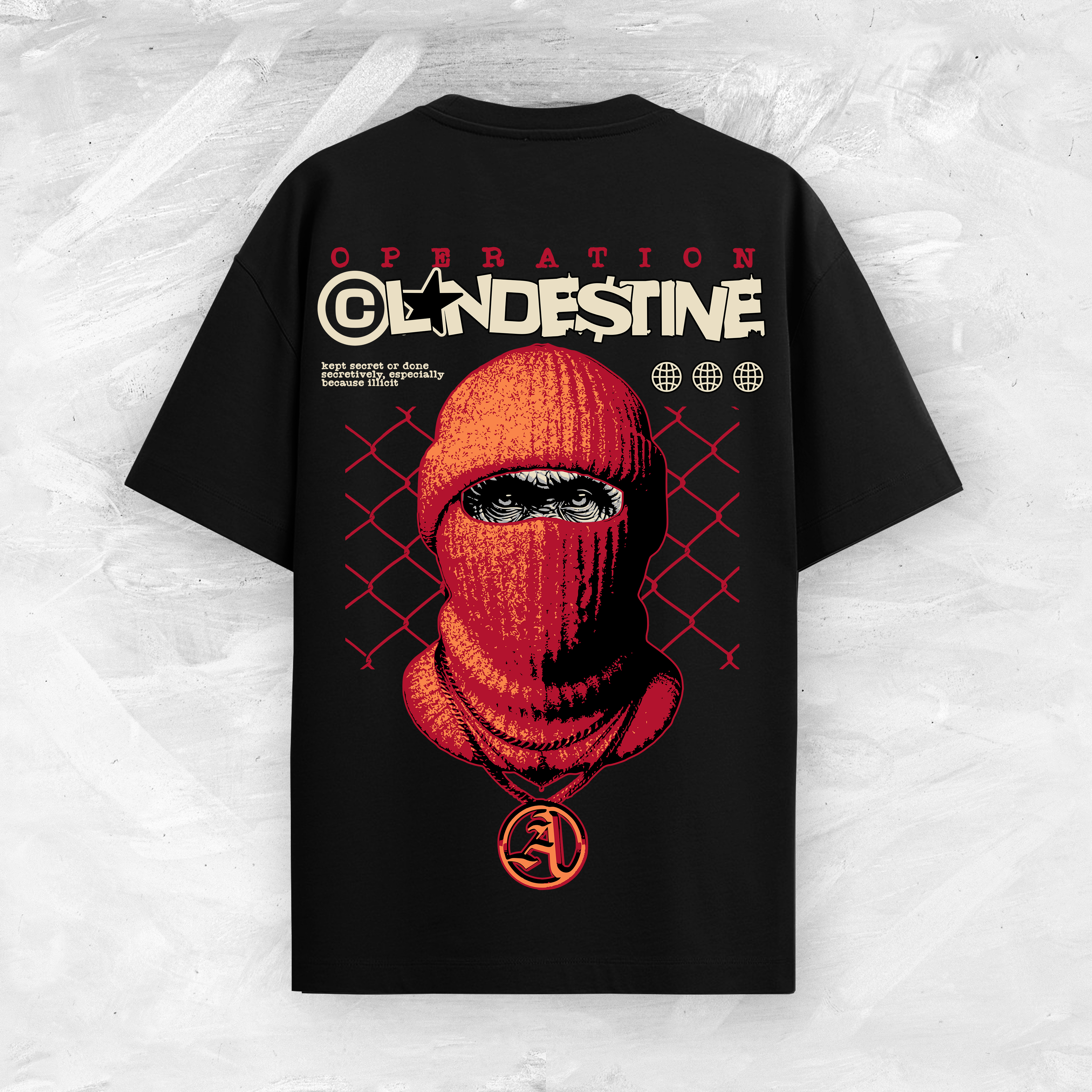 OPERATION CLANDESTINE OVERSIZED T-SHIRT